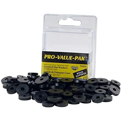 #ad #ad DANCO Assorted Flat Washer PRO Set Black 100 Piece 34441 $20.70