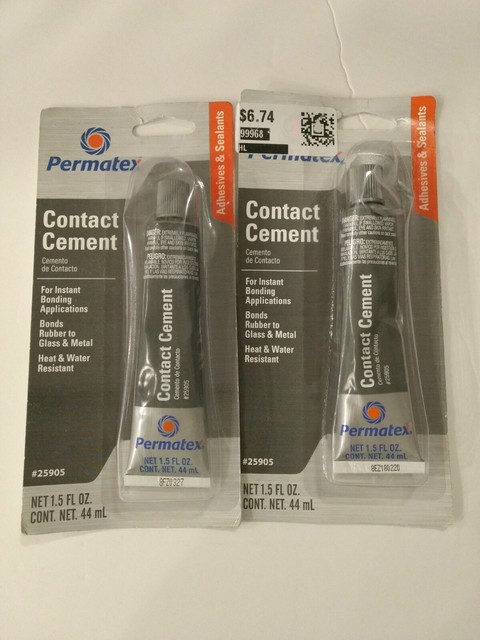 Lot 2 tubes Permatex Contact Cement – 25905 – 1.5 Ounce Each | eBay