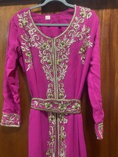 Wedding Moroccan Indian Dress Caftan- Beautiful Kaftan Size M -L8-12 W Belt
