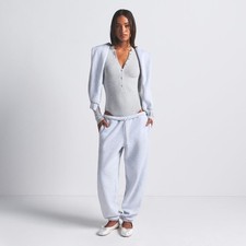  88 SKIMS Cotton Sweatpants Small Light Blue Excellent Relaxed Fleece Jogger