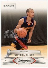 Stephen Curry 2009-10 Panini Prestige Rookie Card #157. rookie card picture