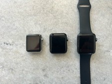 Apple Watch Lot of 3 - Series 3 x2  Series 1 - FOR PARTS REPAIR - AS is