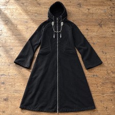 V3 ORG XIII Zip Up Coat 500 GSM French Terry Black Hooded Jacket