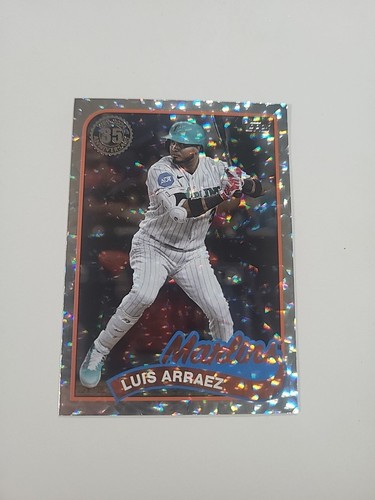 2024 Topps Series 1 Luis Arraez 1989 35th Silver Foil #89B-20 Miami Marlins