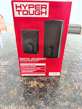 Hyper Tough Digital Deadbolt Keyless Backlit Keypad Auto Lock Matte Black