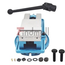 5" Lockdown Milling Machine Vise Swiveling Base Bench With 360  Swiveling Base