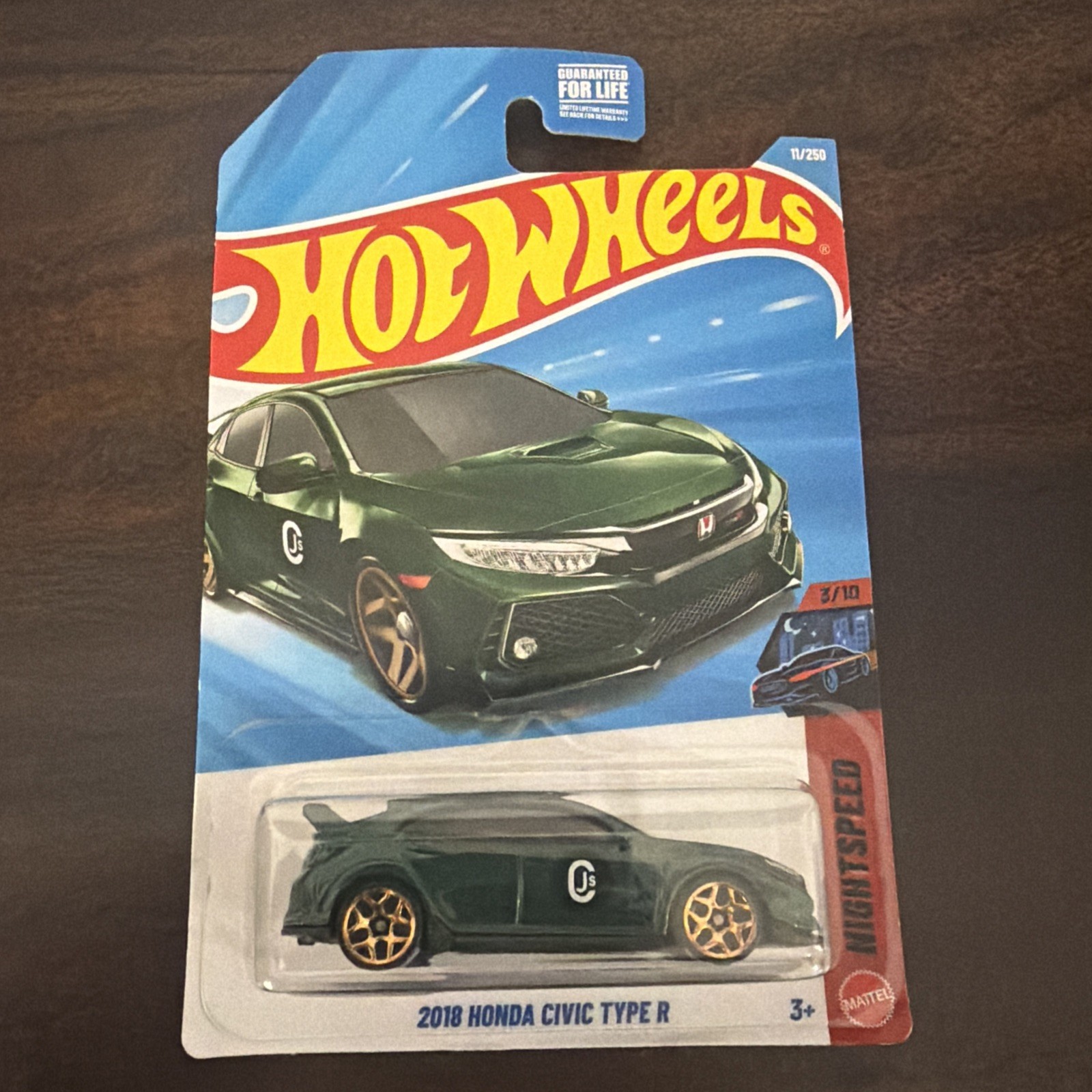 Hot Wheels 2026 HW Night Speed 3/10 Green 2018 CJS Honda Civic Type R
