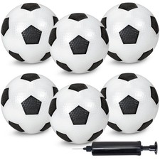 6 Inch Mini Soccer Balls for , 6 Pack Inflatable Mini Balls with Pump, Small ...
