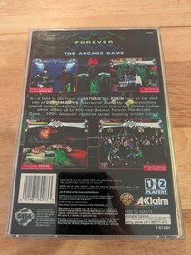 Batman Forever Arcade Game Sega Saturn Acclaim Multiplayer Manual NTSC-U/C 1996