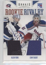 2011-12 Panini Rookie Anthology Rivalry Materials Allen York Cam Talbot #41 k2t