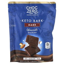 Keto Bark, Dark Chocolate, Almond With Sea Sa...