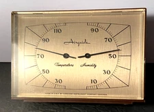 Vintage Airguide Weather Station Barometer Humidity Temperature Desktop USA