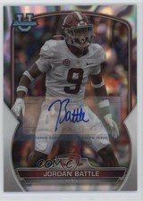 2022 Bowman U Chrome Prospect Lava Refractor 55/199 Jordan Battle #27 Auto 0zl2