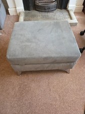 Furniture Village Grey Corduroy footstool / storages Contemporary/Modern