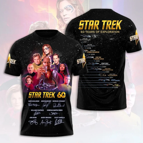 Star Trek 60th Anniversary 3D Apparel