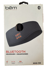 BEM Wireless EXO-110 Bluetooth Headband  Headphones - Black
