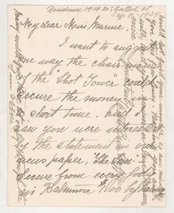 1924 Baltimore MD Shot Tower Lead Fundraising Preservation Letter Sun News Gun