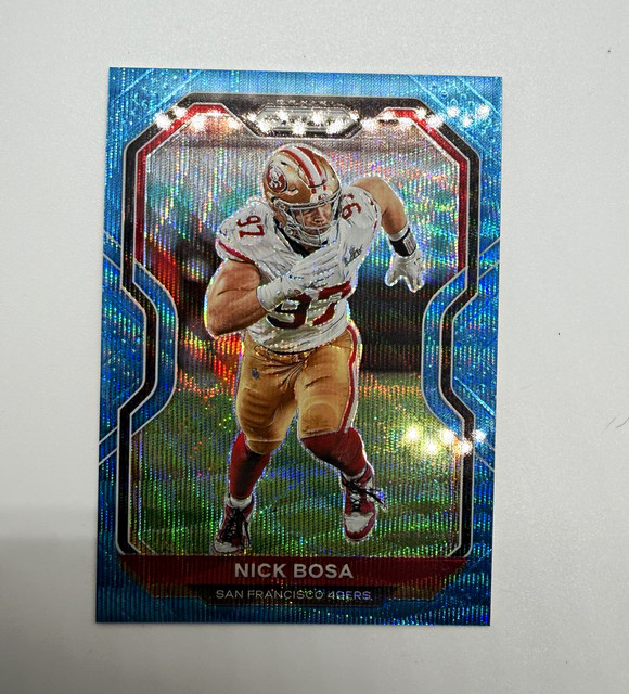 Panini 2020 Prizm Nick Bosa Blue Prizm Parallel #285 San Francisco 49ers /199