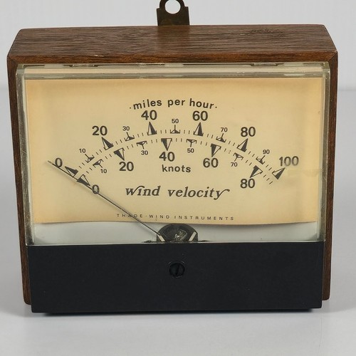 Vtg. Ideal Precision Meter Co. Wind Velocity Indicator Not Tested
