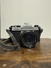 Pentax K1000 Silver 35mm SLR Film Camera w/ SMC Pentax-A 50mm f/2 Lens