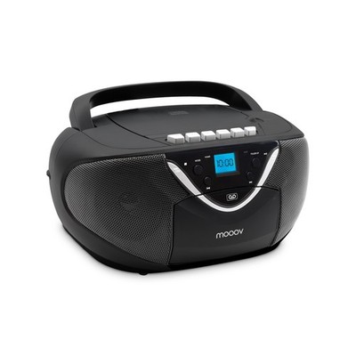Tragbarer CD Player Kassettenspieler Boombox mit FM Radio AUX IN