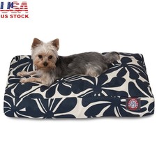 Rectangle Dog Bed Washable Non Slip Pet Bed W/ Removable Cover Durable Crate Bed