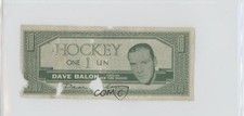 1962 Topps Hockey Bucks Dave Balon Unfolded card