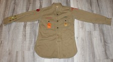 1930's Boy Scout Long Sleeve Shirt Camp Lefeber Patch  and 6 Type C Merit Badges