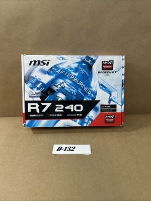 MSI Radeon R7 240 2GB GDDR3 Graphics Video Card R7-240 PCIe GPU