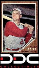 1962 Topps #148a Wally Post Cincinnati Reds Excellent