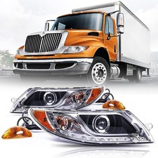 Pair of Headlights for International Durastar 4300 Truck