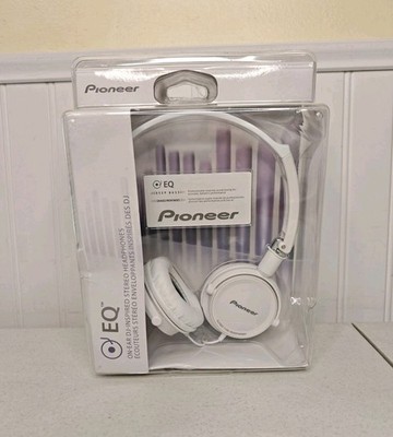 NEW Pioneer EQ SE-MJ21 Wired DJ Mixing Stereo Headphones White On Ear Folding
