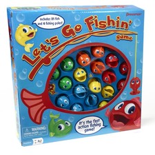 Let's Go Fishin' Game by Pressman - Original Fast-Action Fishing