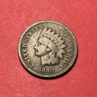 (1) Beautiful Antique 1880 Indian Head Cent/Penny VG-VERY GOOD NICE FILLER