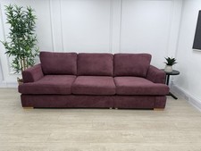 DFS Freya 4 Seater Sofa In Wine Fabric