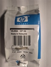 HP 64 TRI-COLOR OEM INK CARTRIDGE SEALED FOIL N9J89A SEALED GENUINE- No Box