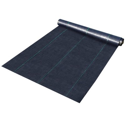 6x250ft 4.1oz Dense Woven Ground Cover Fabric Superior Weed Protection Black
