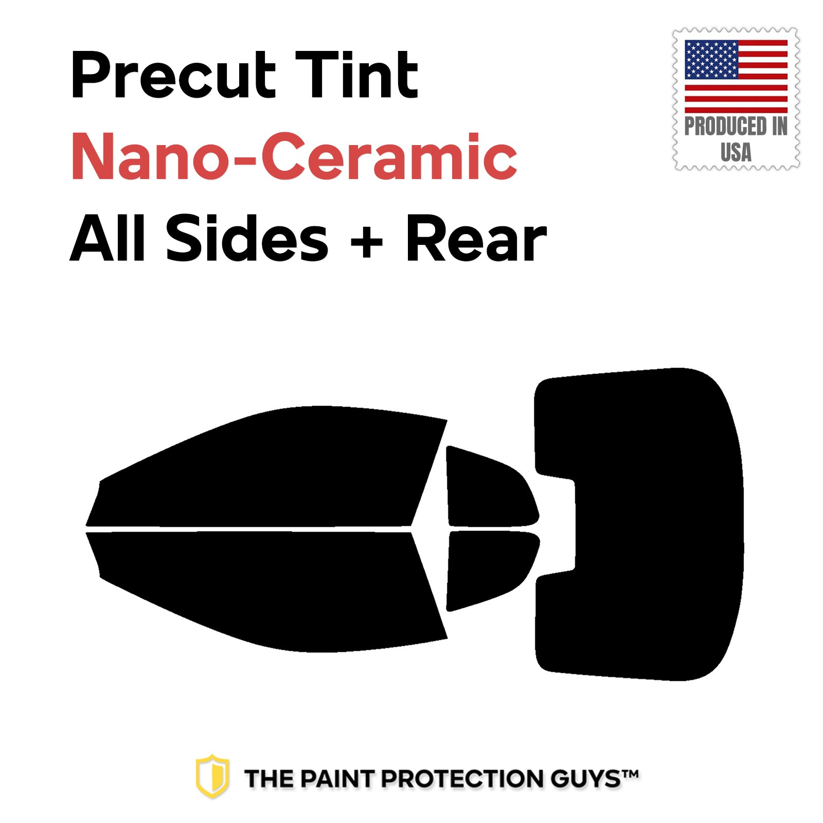 Precut Window Film Nano Ceramic Tint for Maserati Gran Turismo 2008-2020 Coupe