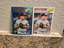 2026 Topps Heritage Bradley Blalock #83 Chrome Light Blue Sparkle Refractor,Base