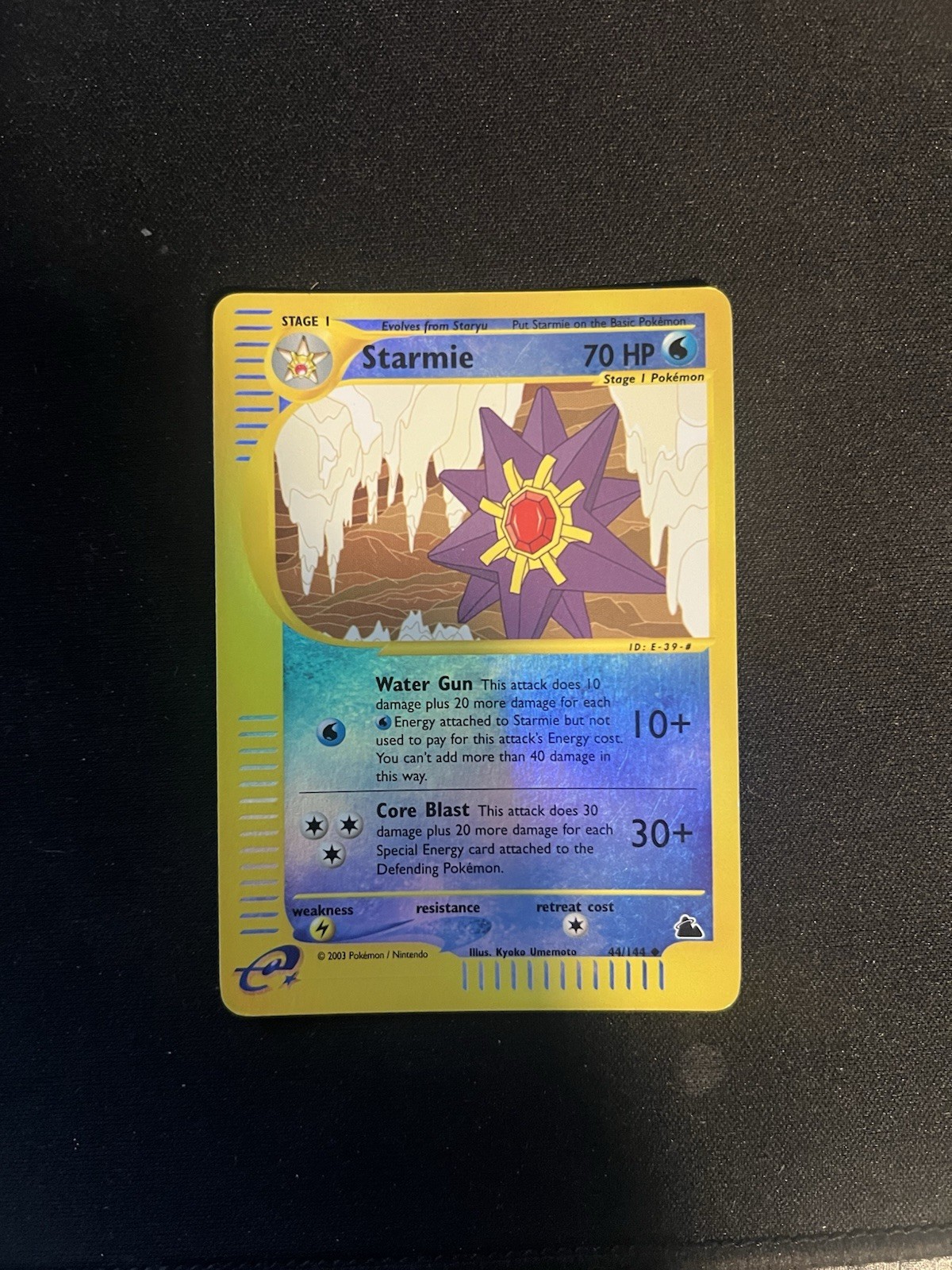 Pokemon Card - Starmie Skyridge 44/144 Reverse Holo Uncommon
