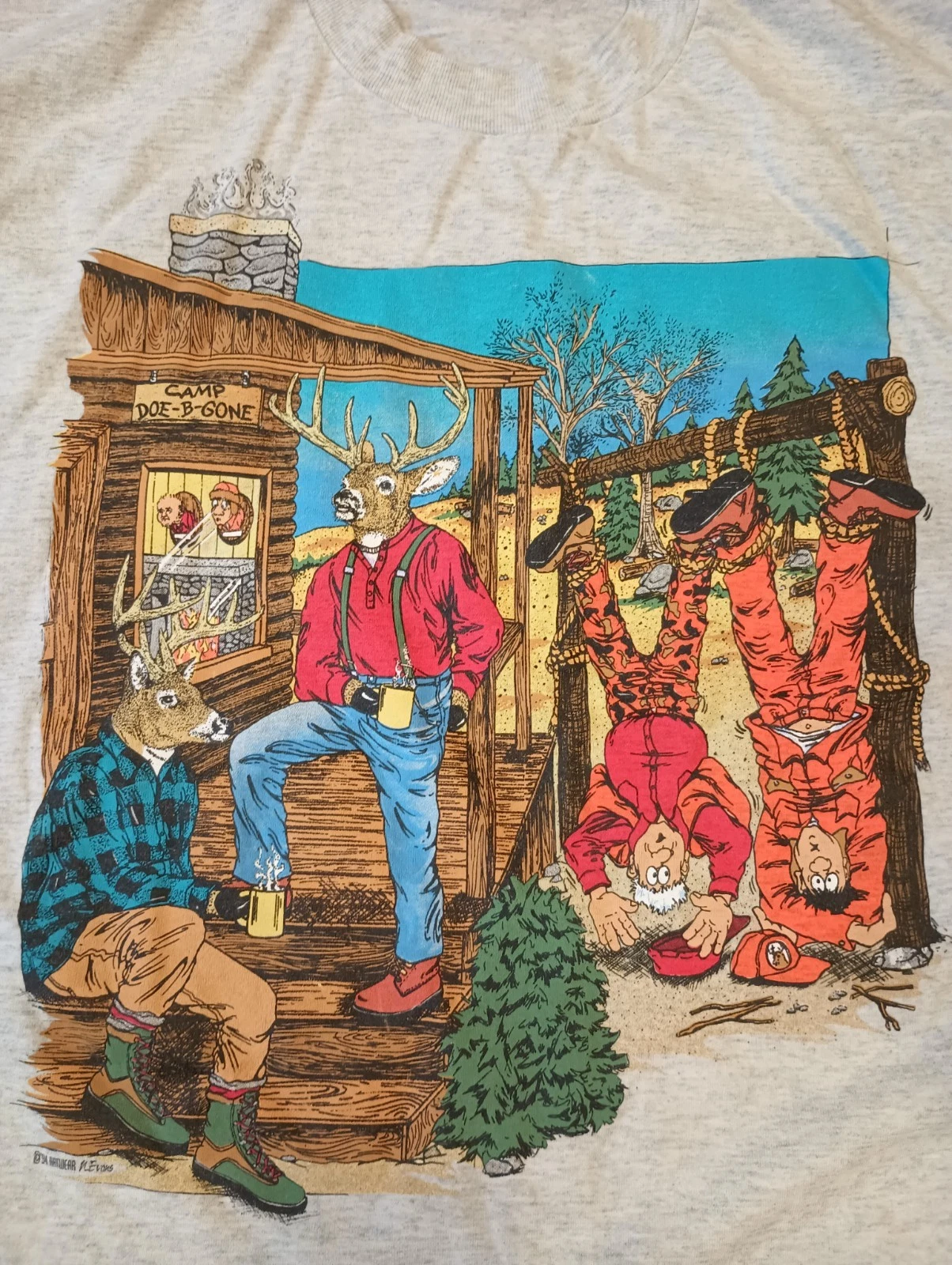 Vintage T Shirt men's L Hunting Camp Humor