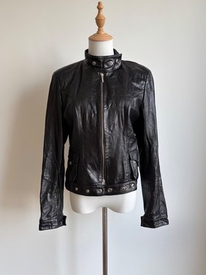 vintage absolutely gorgeous leather biker jacket