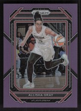 2023 Panini Prizm WNBA #45 Allisha Gray Purple #/149 SN