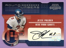 2001 PLAYOFF CONTENDERS ROUND NUMBERS AUTO GOLD CHRIS WEINKE JESSE PALMER #D /40
