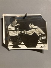 1936 Max Schmelling & Joe Louis Original Type Photo RARE!