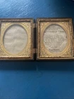 Antique Daguerreotype Photograph Hinged Union Case Frame