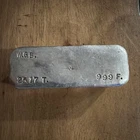 Vintage 25.17 W.G. Buschmeyer & Son Poured silver bar Rare NICE