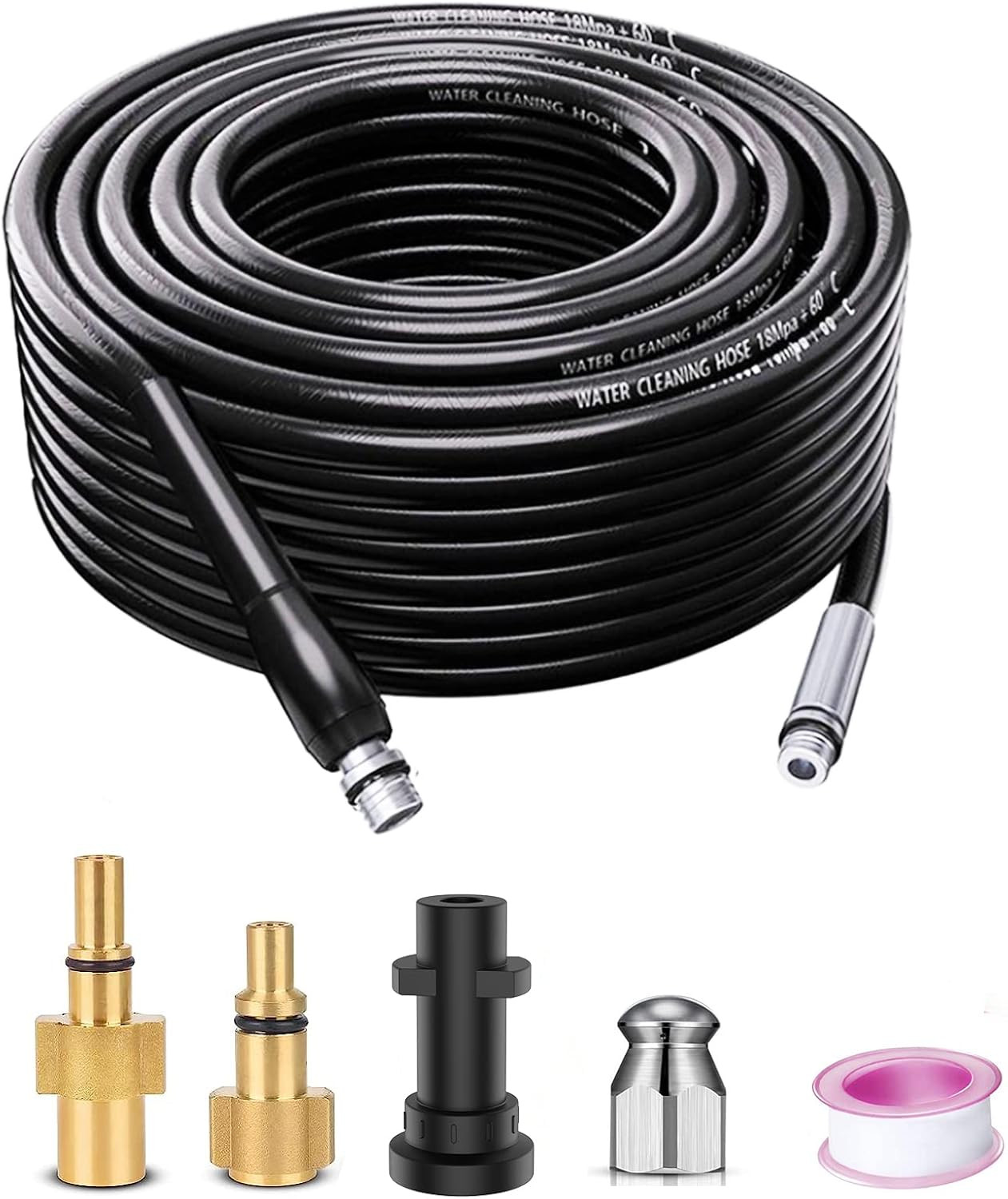 Tubo Spurgatubi Monave 10m - Kit Compatibile Karcher Bosch Lavor