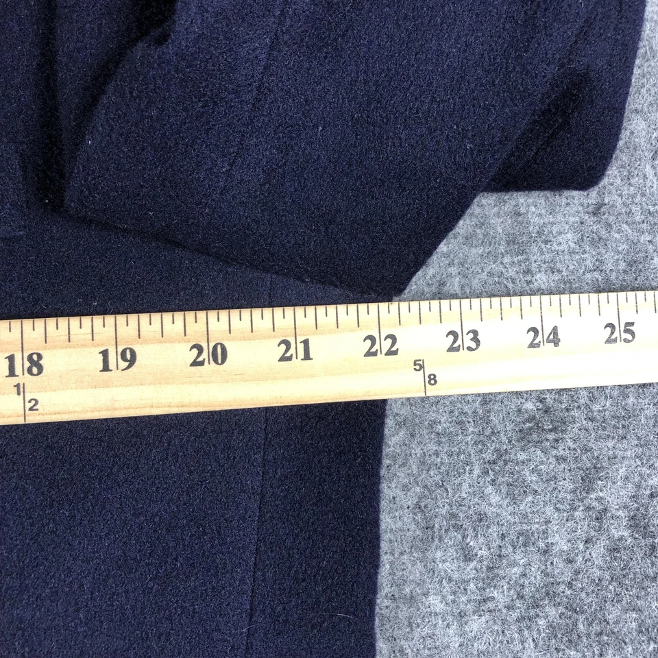 Blazer Bill Blass DE COLECCIÓN Para Hombre Grande Azul Marino 100% Cachemira Hecho en EE. UU. 2 Botones Años 80 Foto 4 de 4