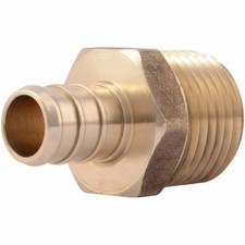 Sharkbite 1/2In X 1/2In Mnpt Brass Crimp Male Connector